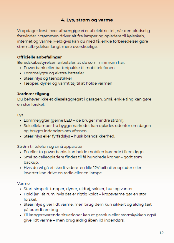 E-bog Prepping Guide - Har du styr på det hele?