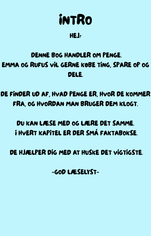 E-bog Emma og Rufus lærer om penge