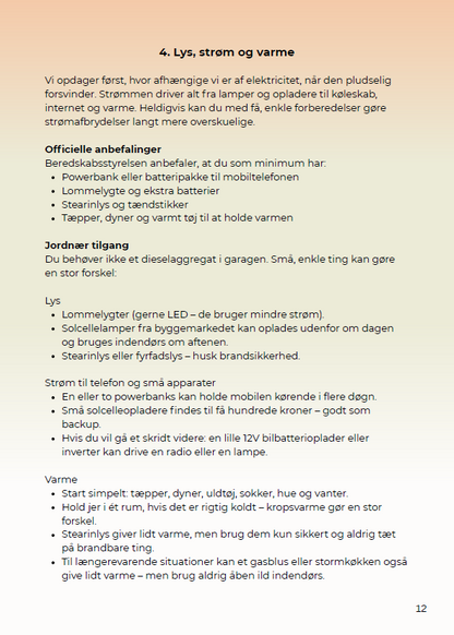 E-bog Prepping Guide - Har du styr på det hele?